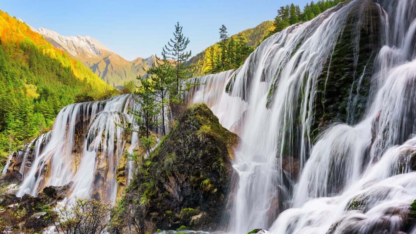 landscape, nature, river, waterfall