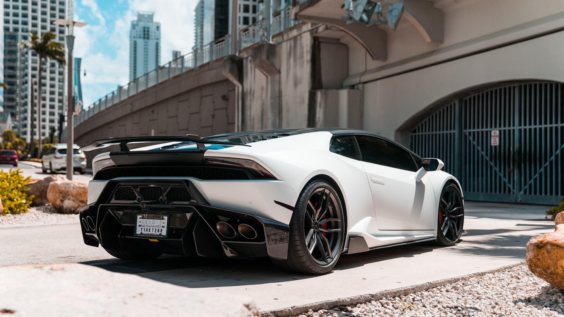 white, lamborghini, huracan