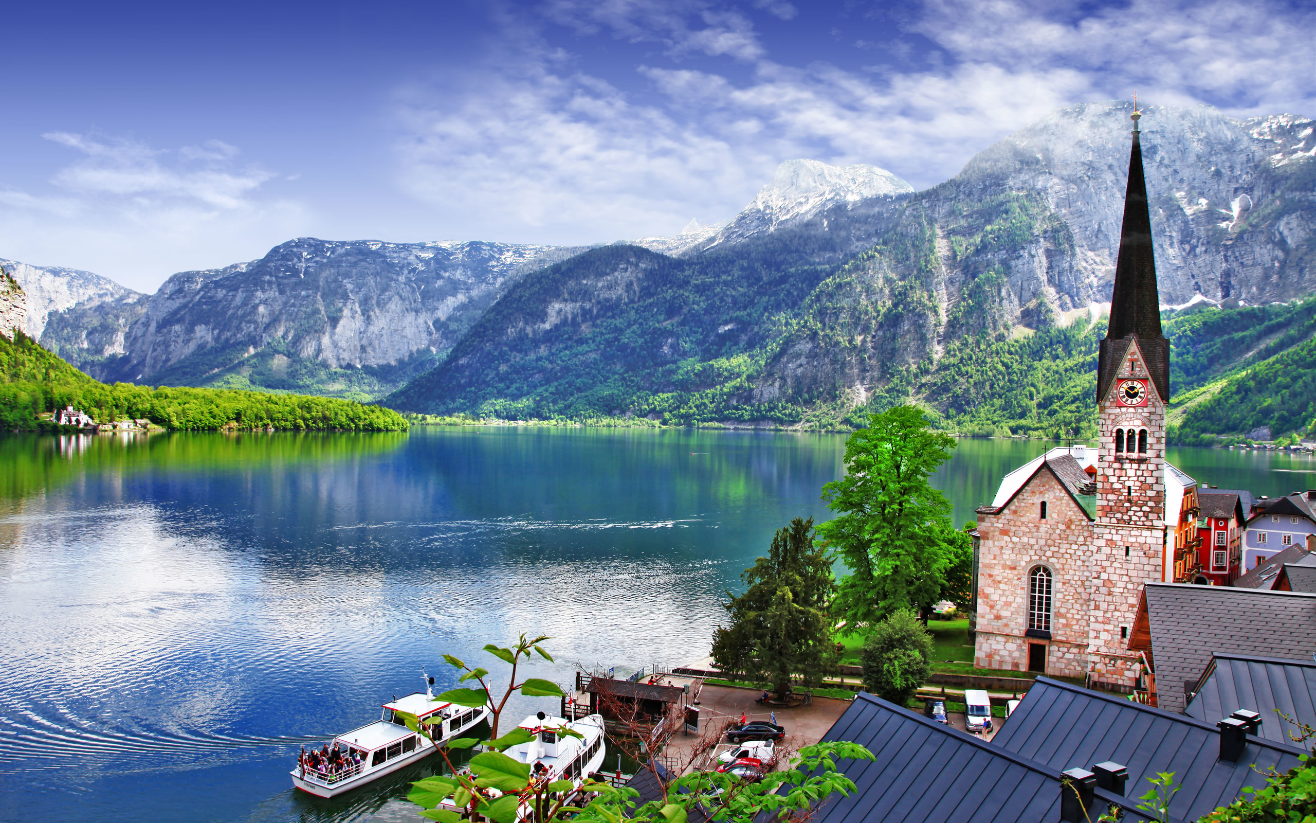 , , , ,  , ,  hallstatt lake, salzkammergut region, 