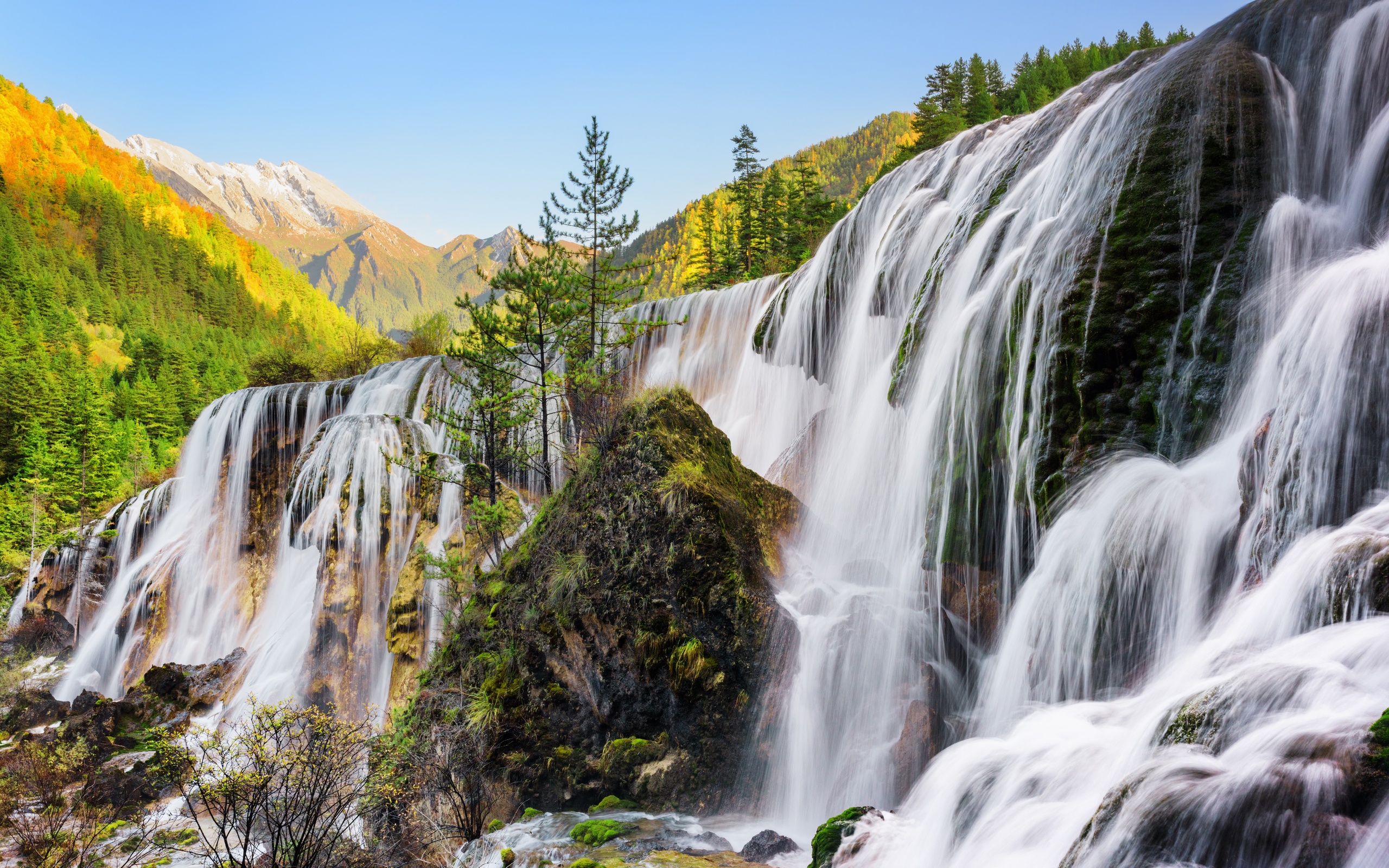 landscape, nature, river, waterfall