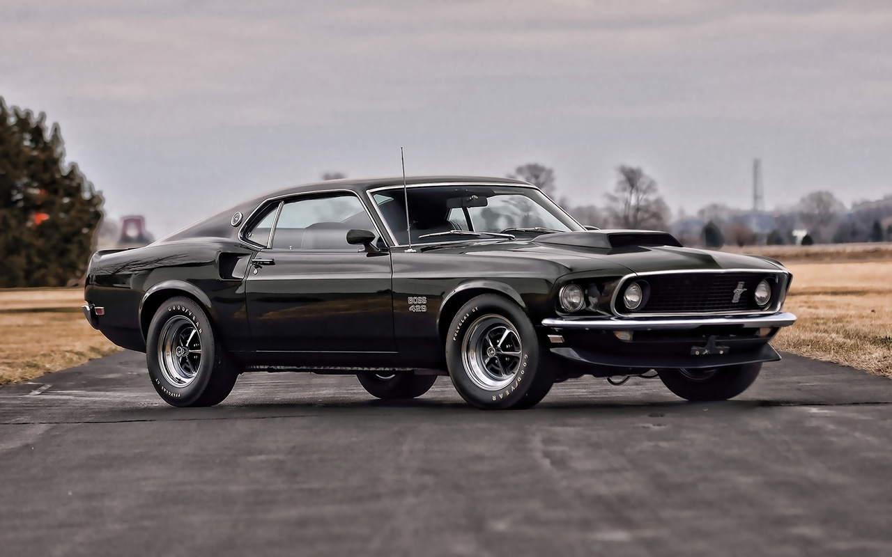 1969, ford, mustang, boss, 429