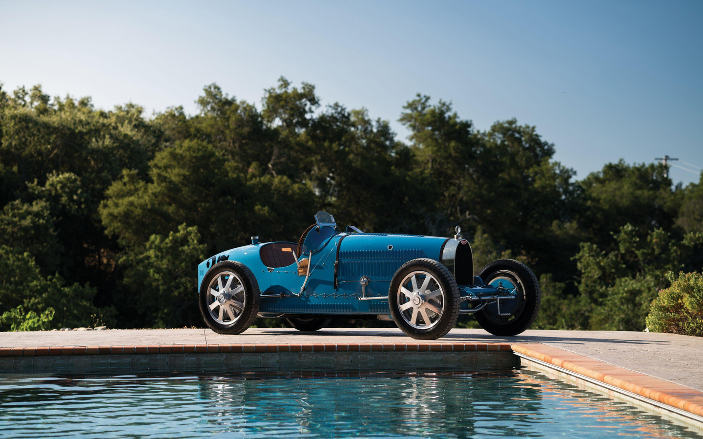 bugatti, type 35c, 1927, retro, sports car, convertible, blue
