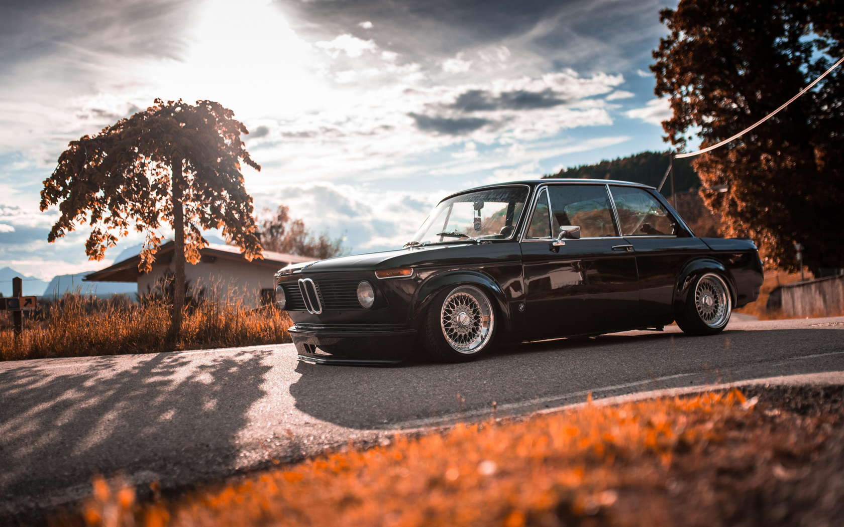 bmw, 2002, e10, black, coupe, tuning, e10, 2002ti, lowrider