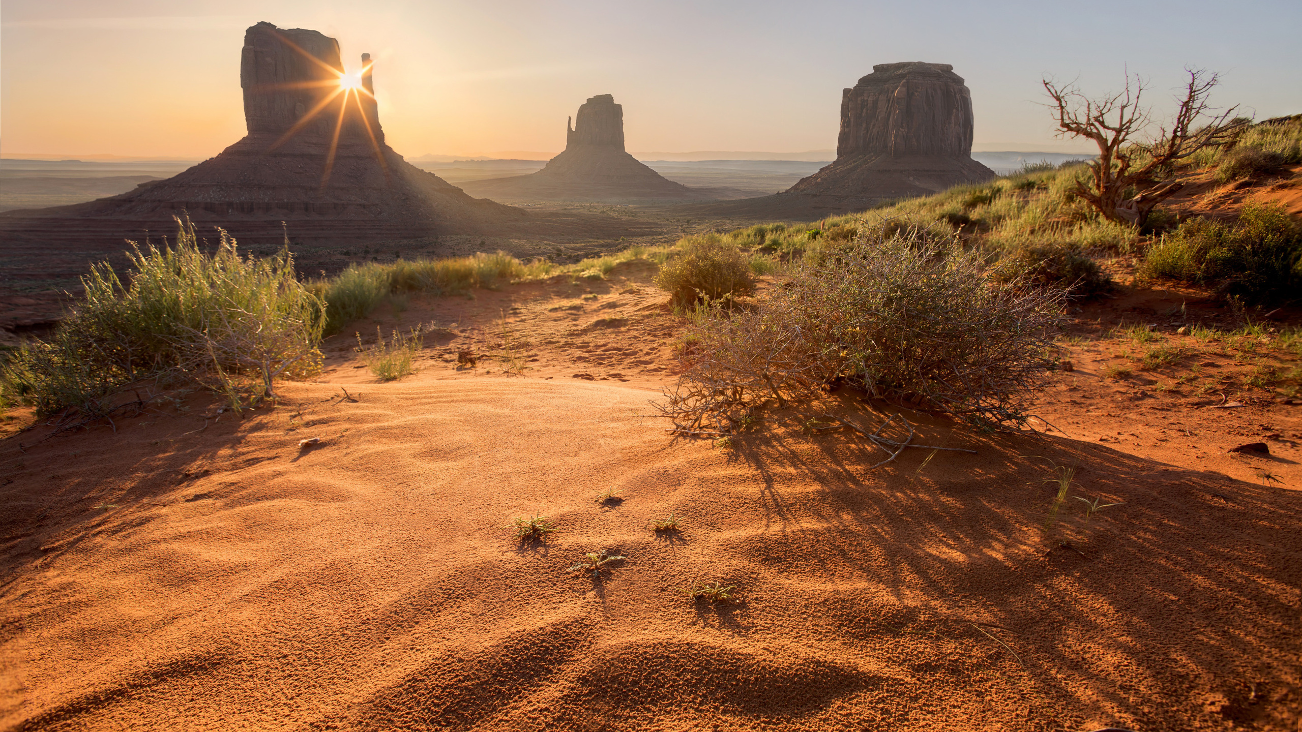 valley, evening, sunset, desert, rocks, arizona, utah