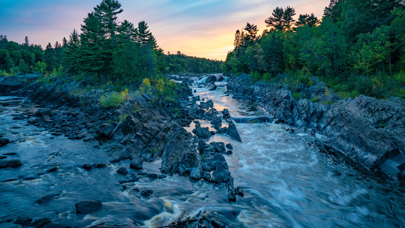 st louis river at jay cooke state park, minnesota, , 