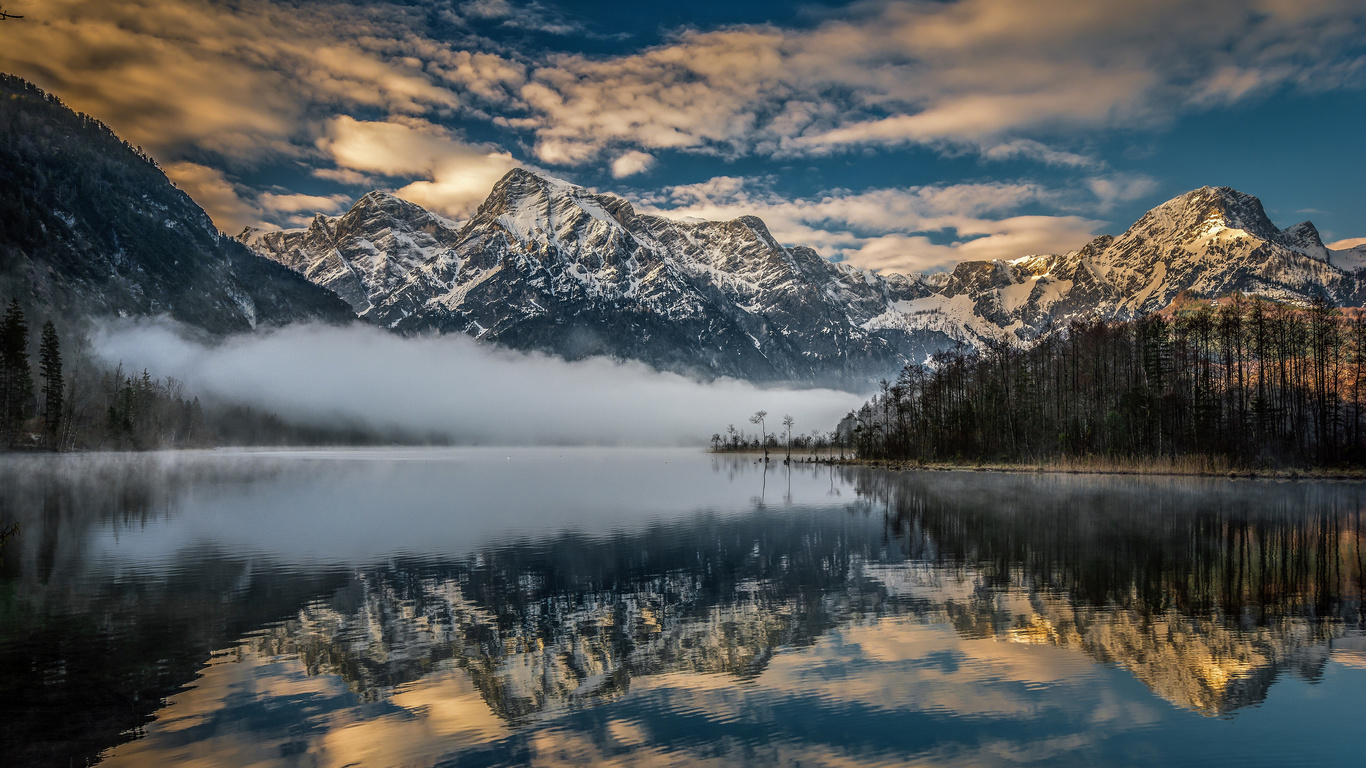 alps, 4k, winter, mountain peaks, beautiful nature, austria