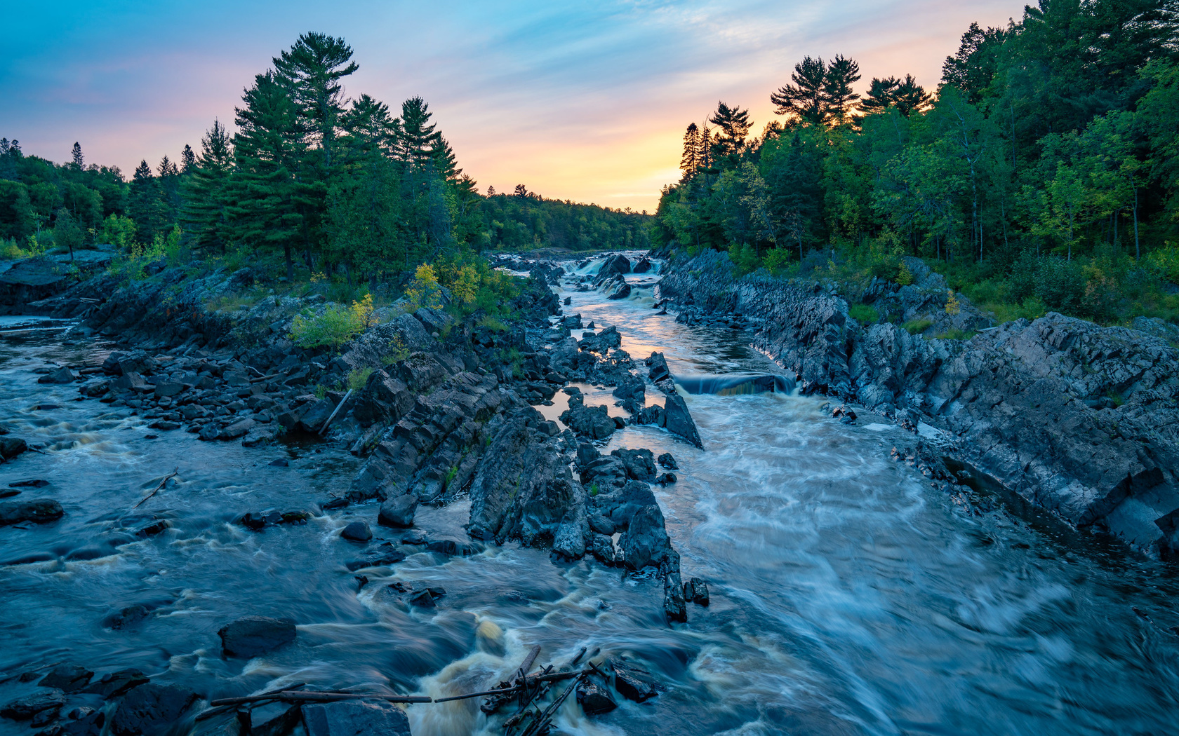 st louis river at jay cooke state park, minnesota, , 