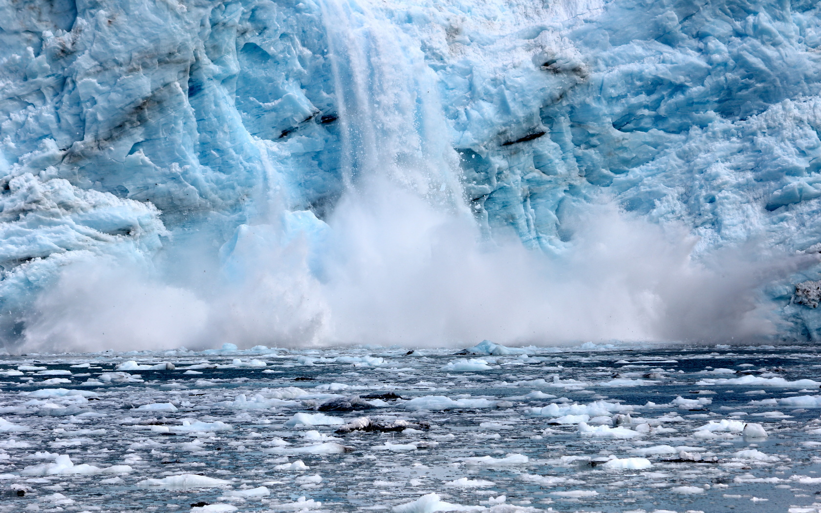 calving, glacier, ice, snow, beautiful