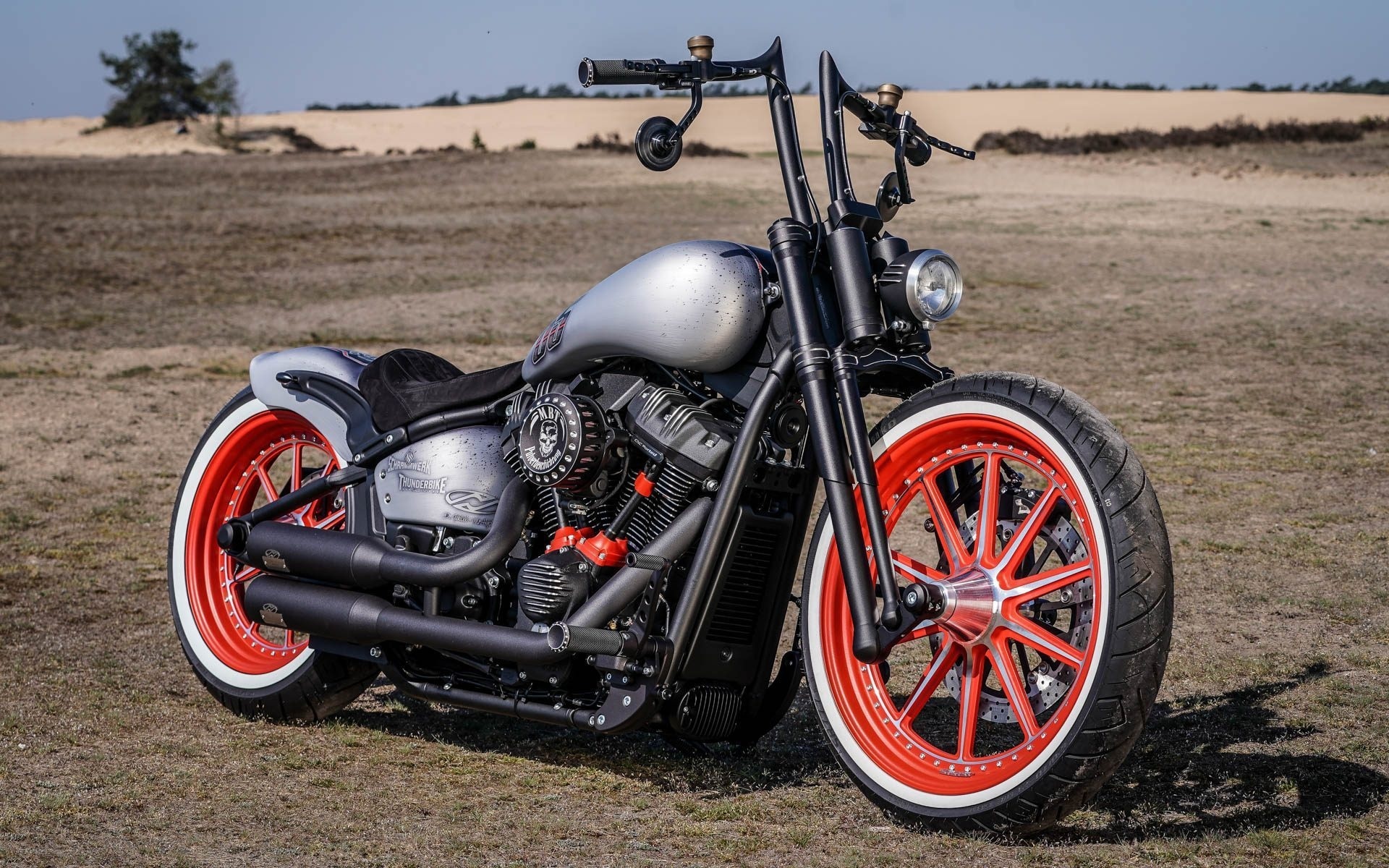 harley-davidson, motorcycles, thunderbike, bobber