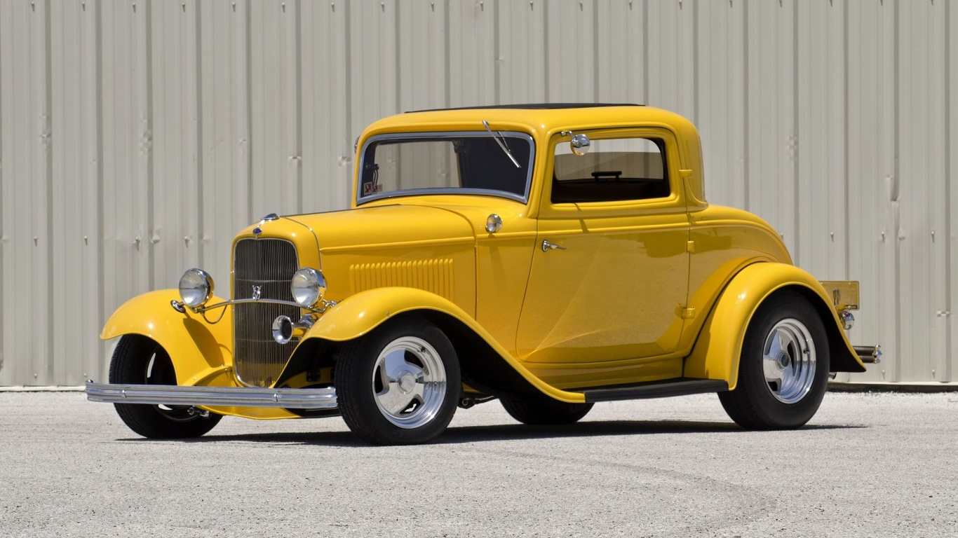1932, ford, three-window, coupe, hot rod rods, retro