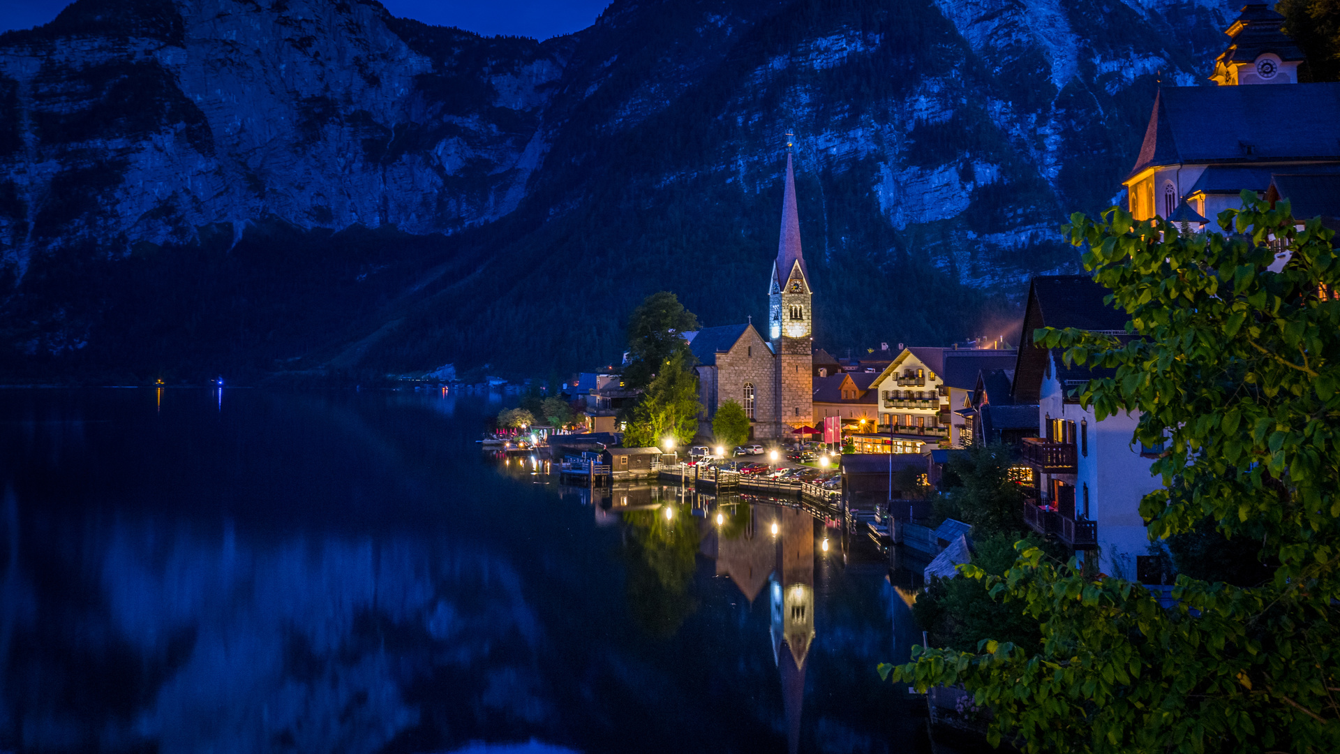 hallstatt, austria, city, mountain high