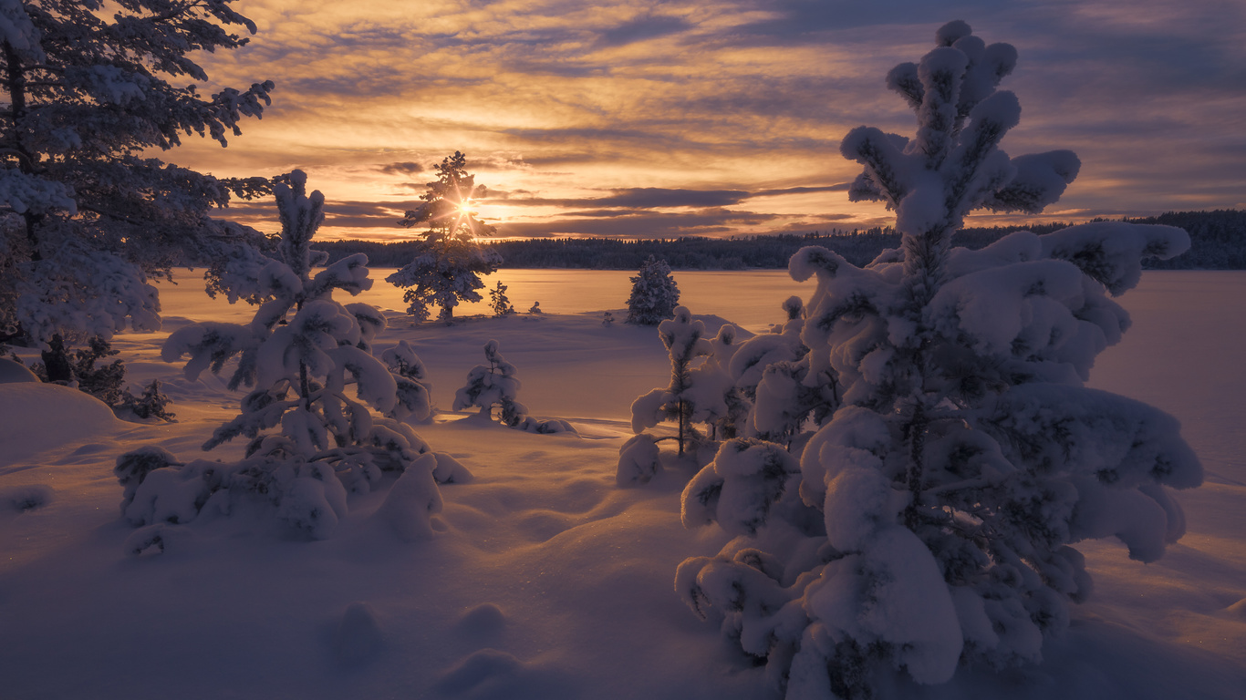 norway, winter, sky, clouds