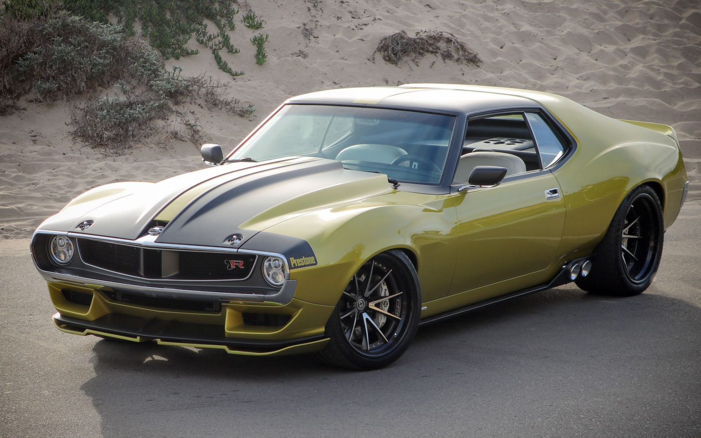 1972, amc, javelin, ringbrothers, cars, golden, sports coupe, tuning