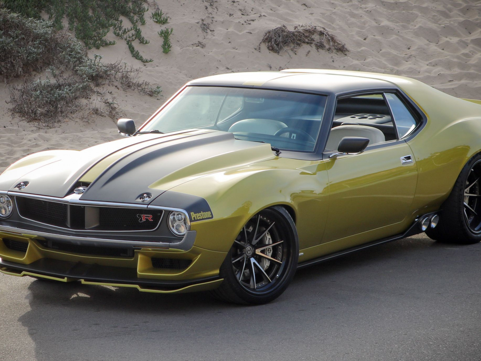 1972, amc, javelin, ringbrothers, cars, golden, sports coupe, tuning