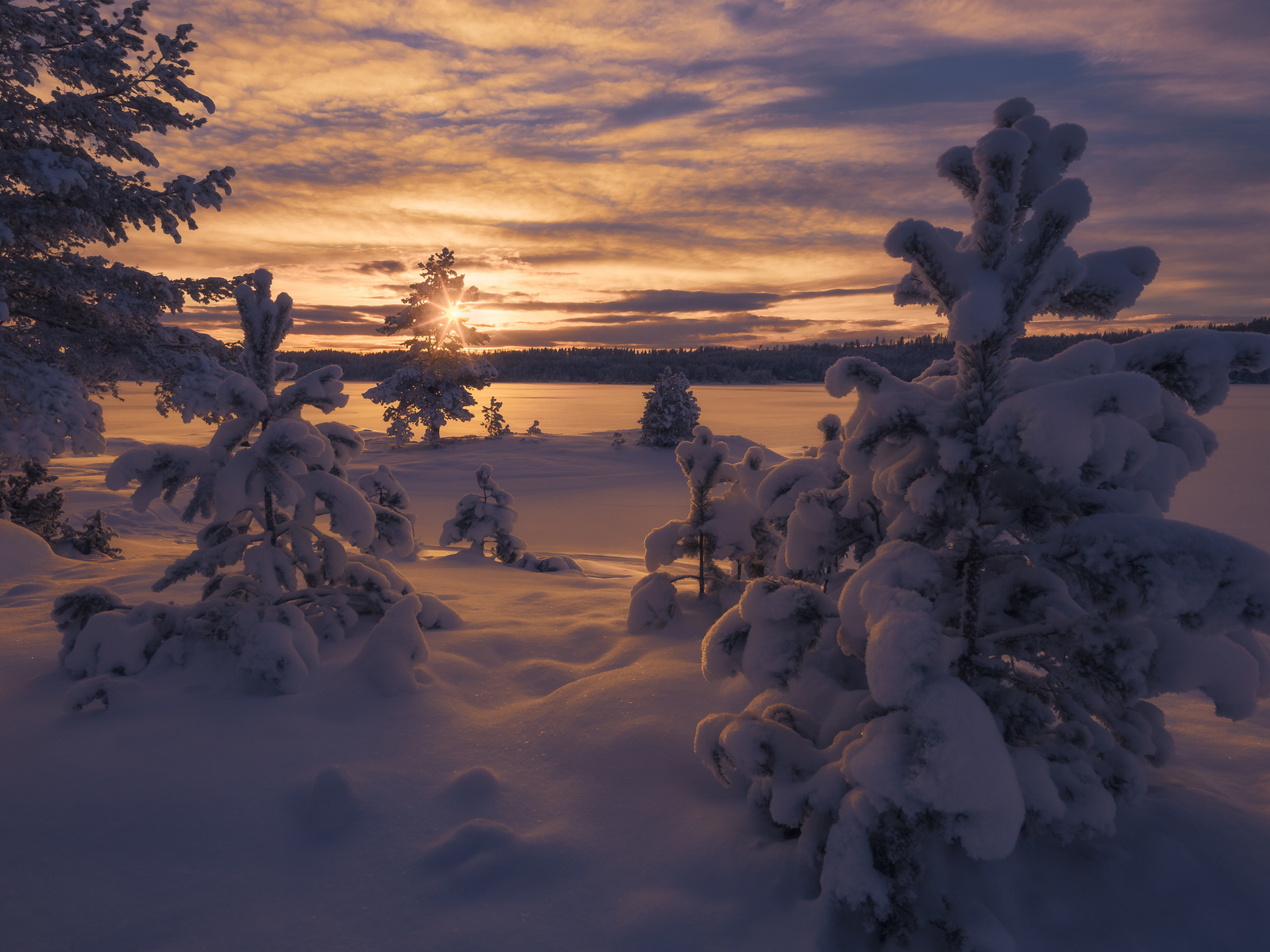 norway, winter, sky, clouds