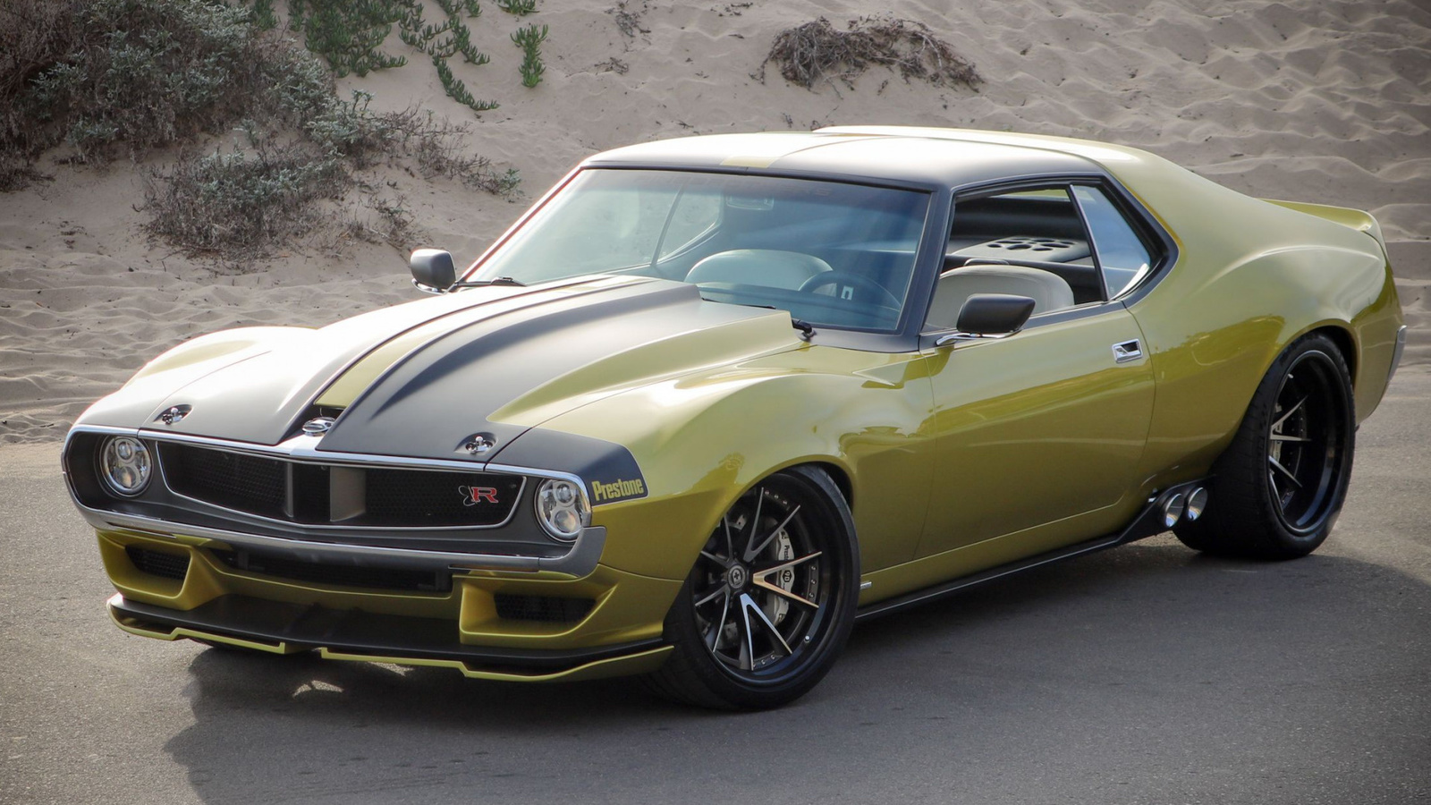 1972, amc, javelin, ringbrothers, cars, golden, sports coupe, tuning