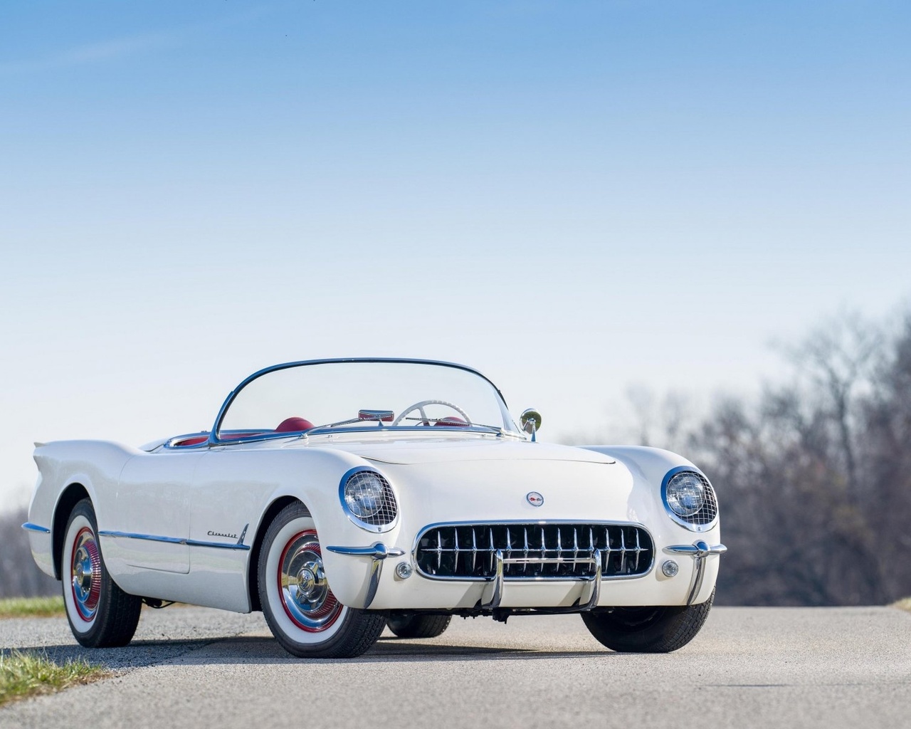 chevrolet, corvette, polo, 1954