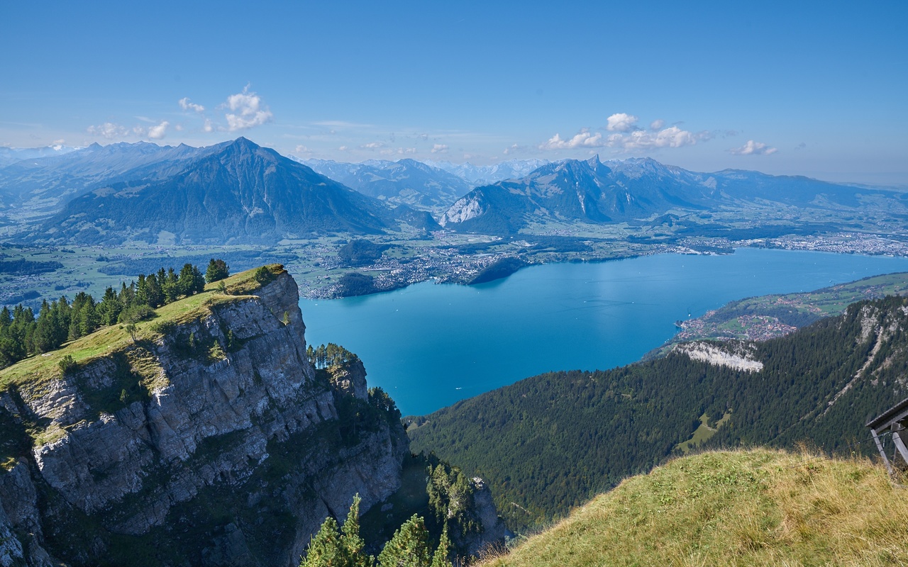 , , , , mount niederhorn, lake thun, , 