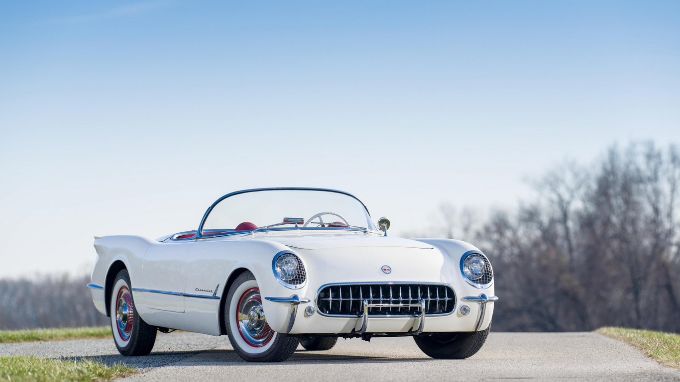 chevrolet, corvette, polo, 1954