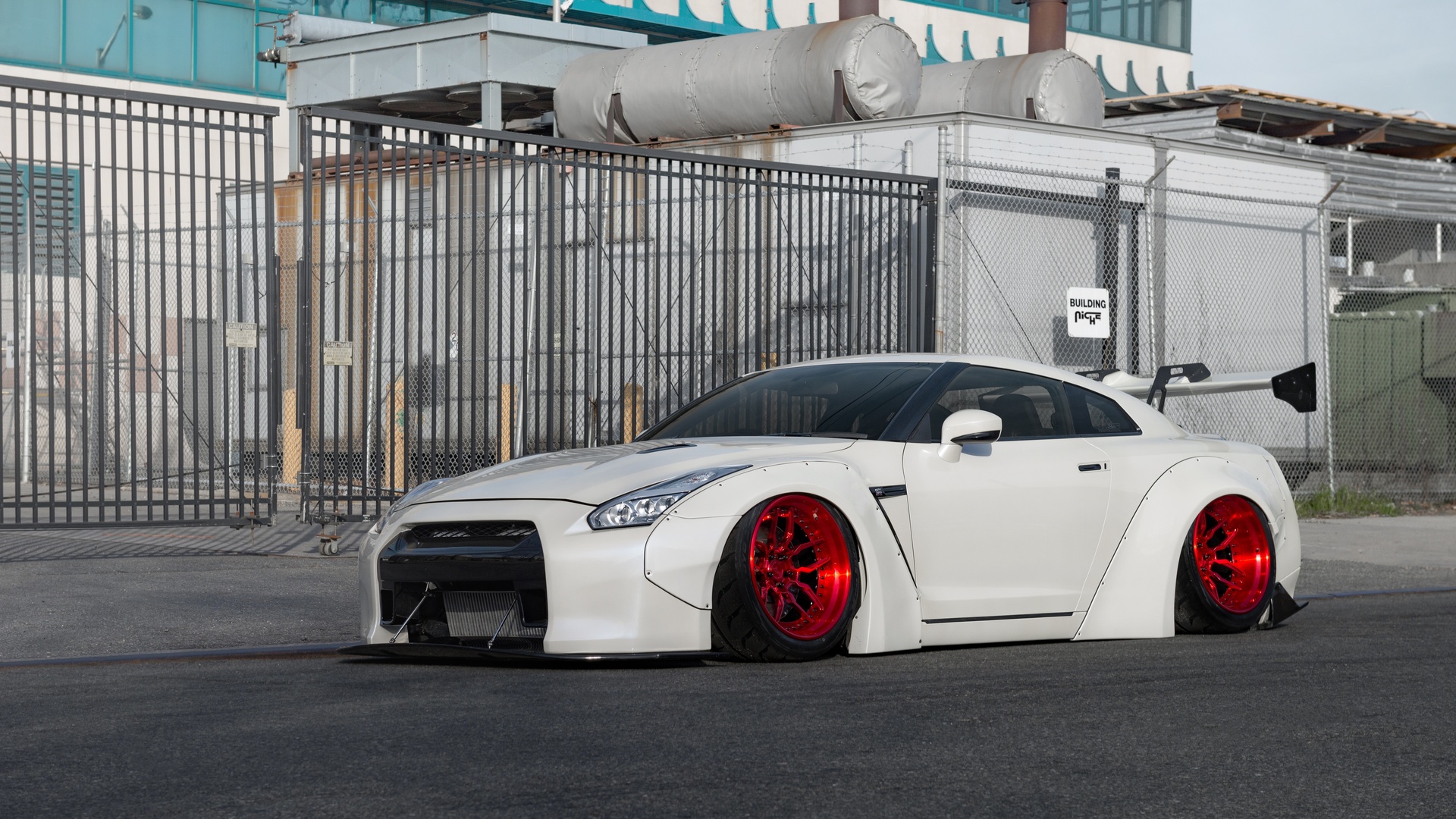 nissan, gt-r, white