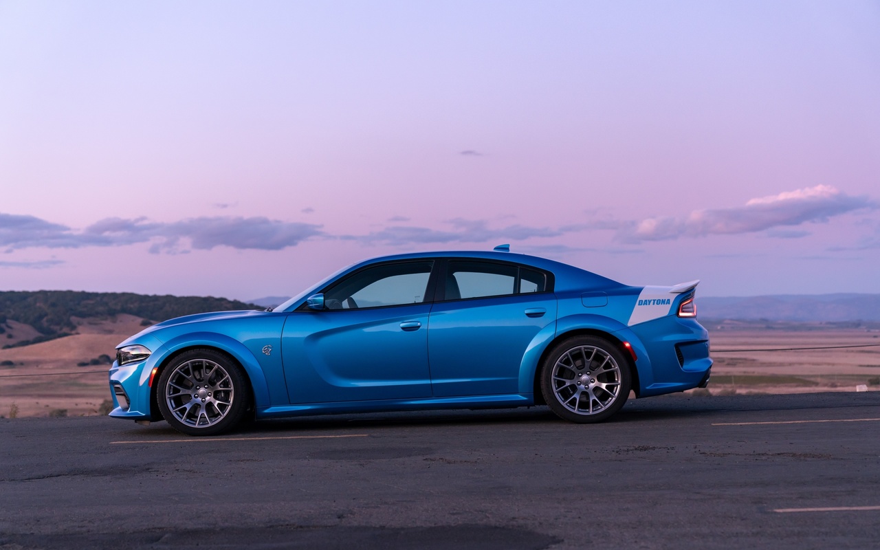 dodge, charger, srt, hellcat, side view, 2020, cars, daytona