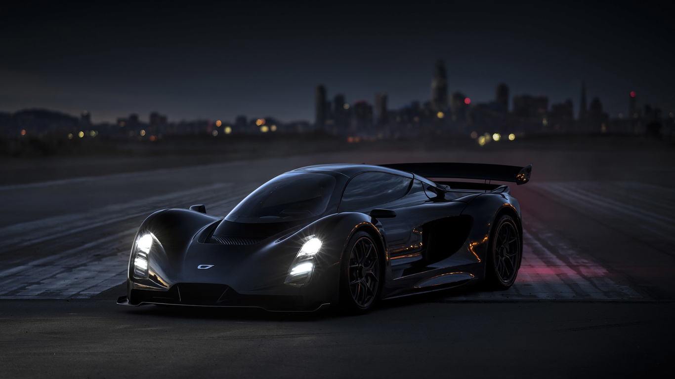 2021, czinger, 21c, front view, exterior, black, hypercar