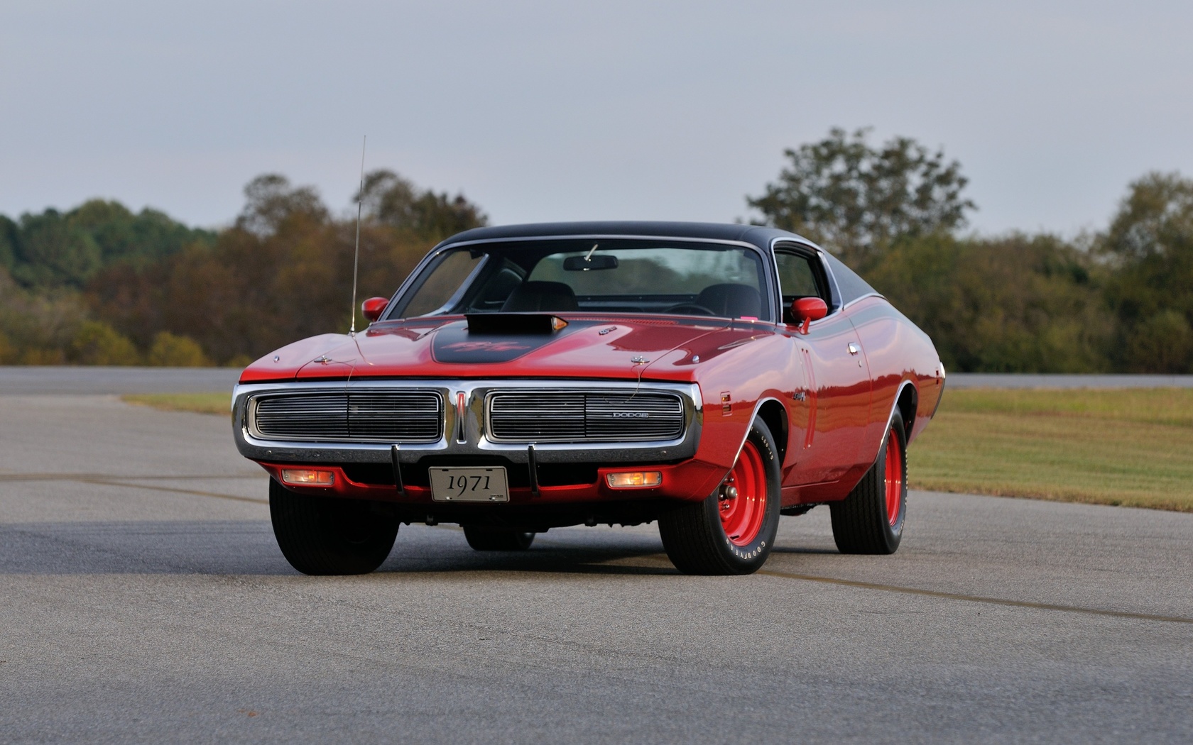 1971, dodge, hemi, charger, rt, pilot, car, red, muscle, classic, old