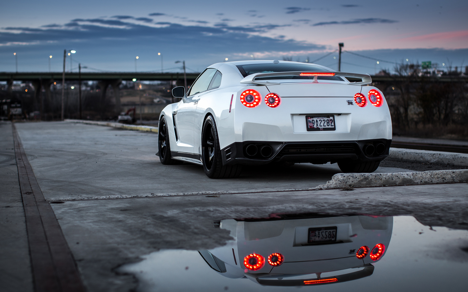 nissan, gt-r, white, 