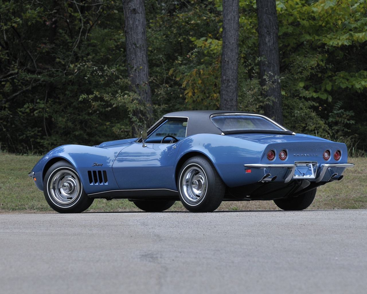 1969, chevrolet, corvette, stingray, l88, convertible, blue, muscle, classic