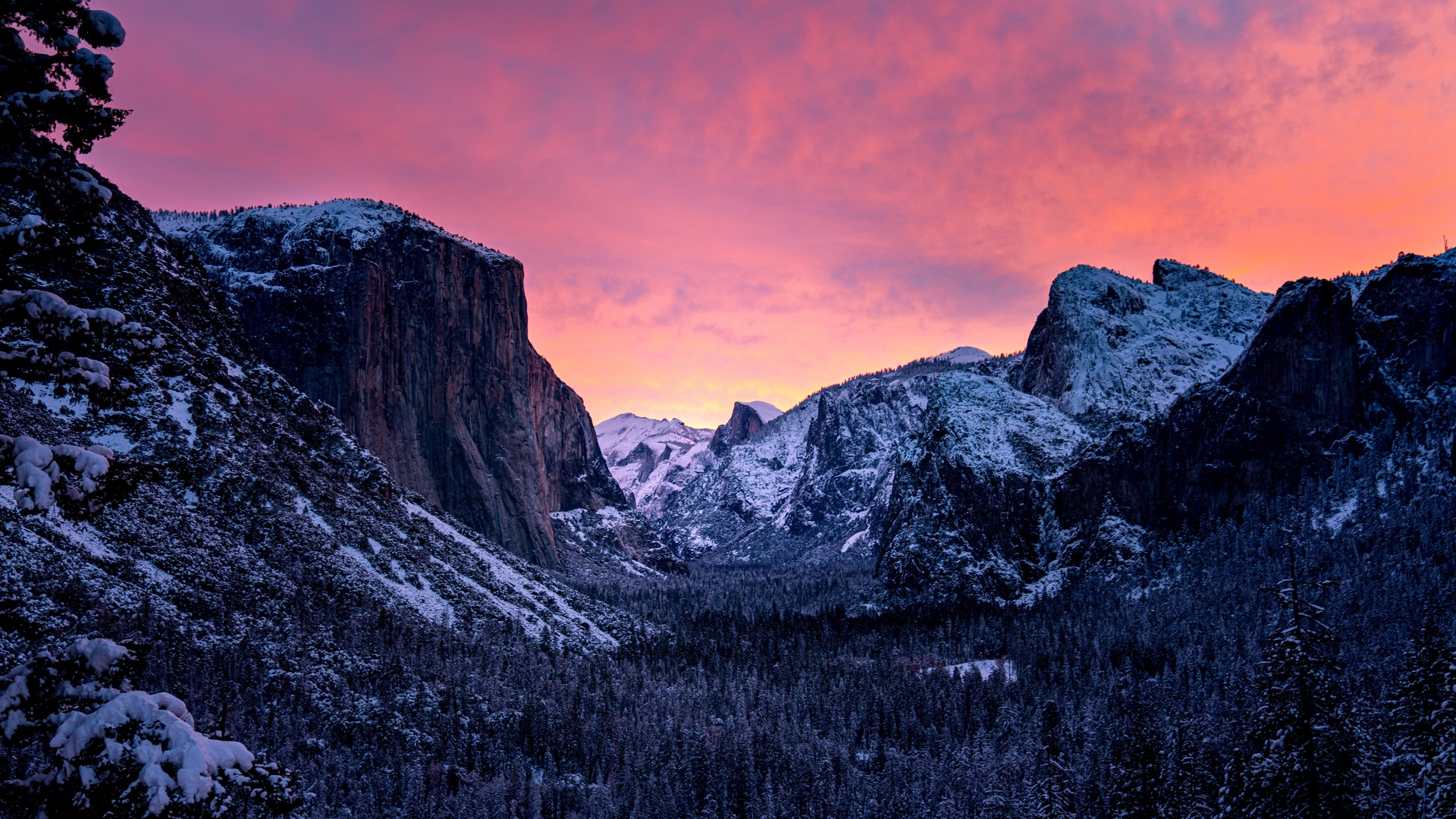 yosemite, national park, fall, rocks, stream