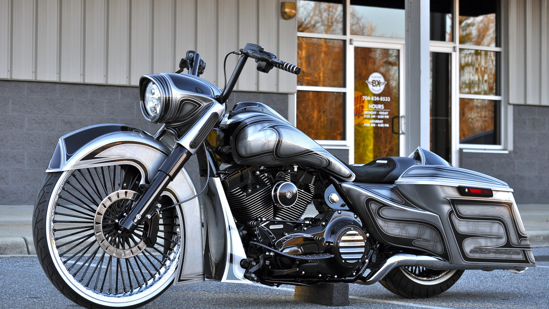 harley-davidson, road king, custom, , 