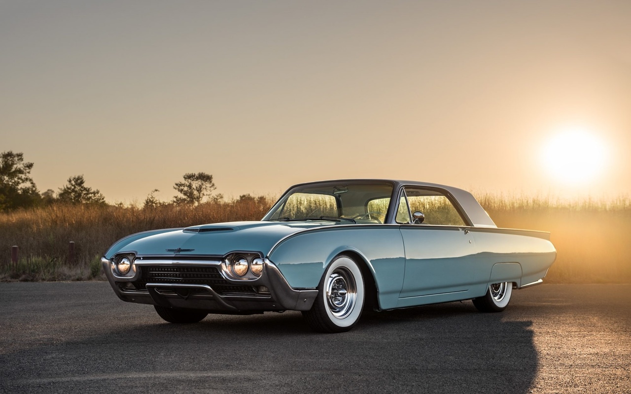 ford, thunderbird, retro