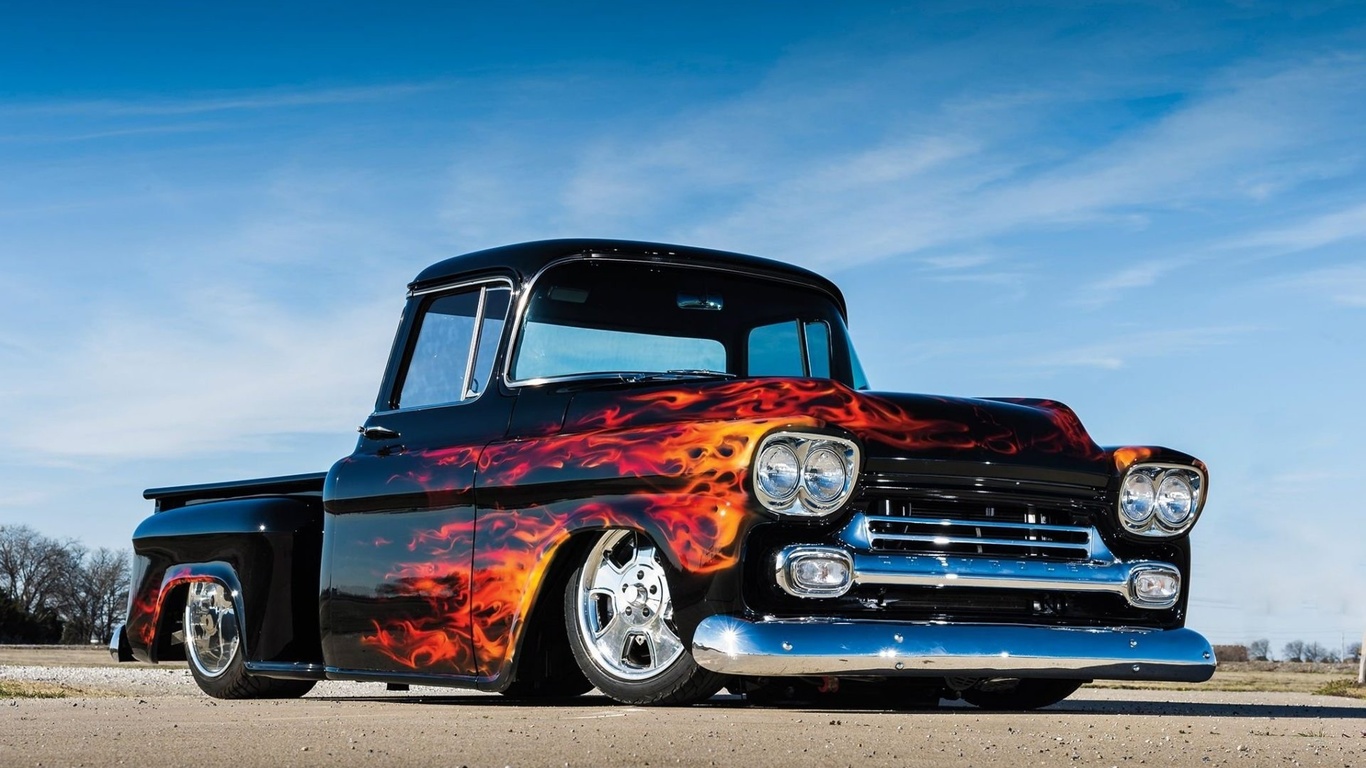 chevrolet, apache, custom, 1959