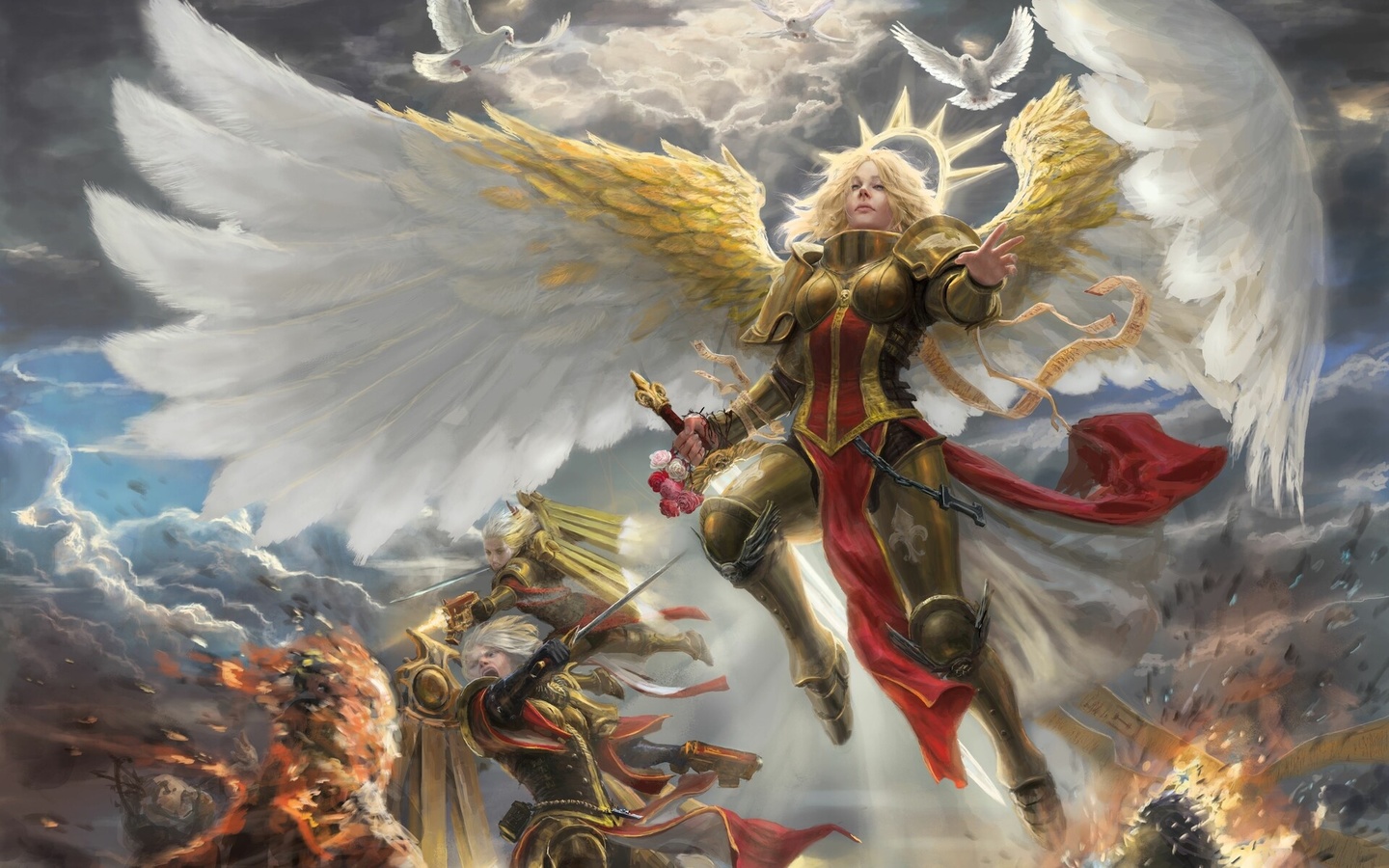 alex cristi, warhammer 40000, , saint celestine,  , adepta sororitas, ecclesiarchy, imperium, seraphim, living saint