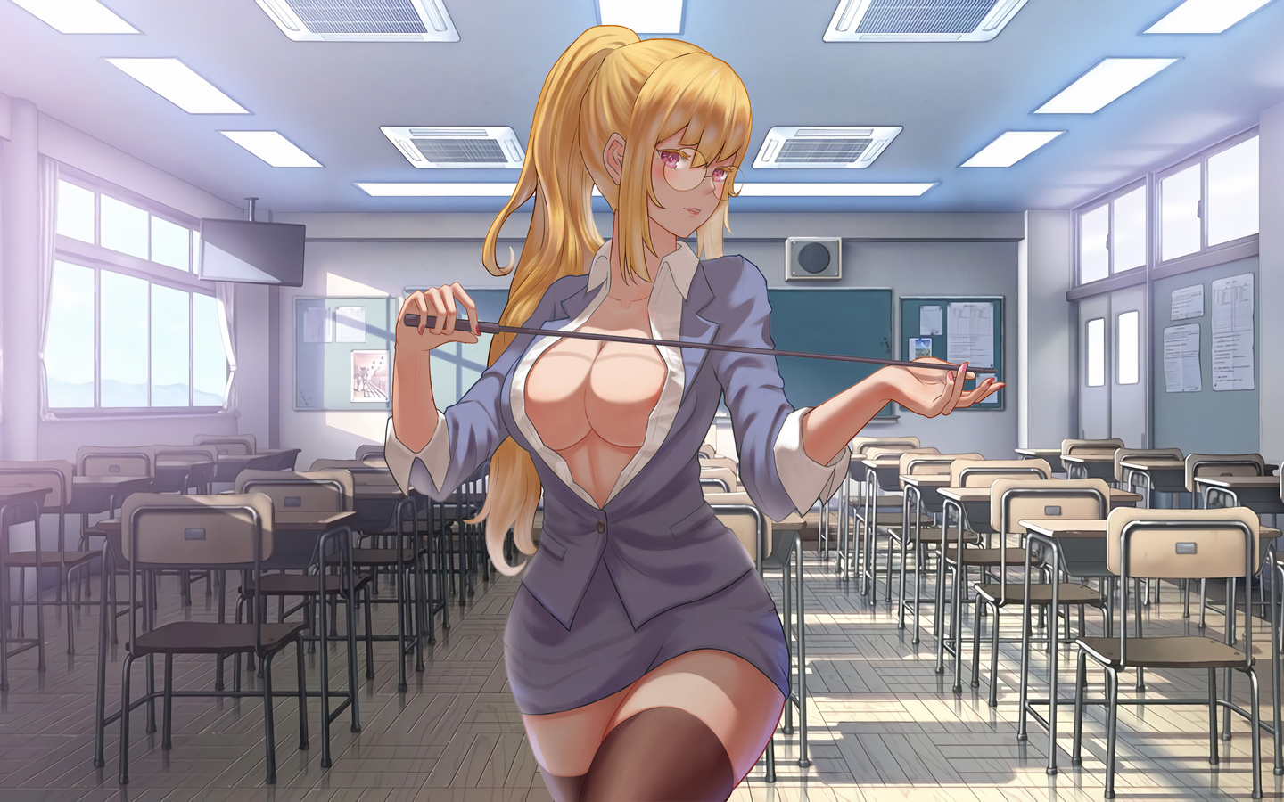 teacher, anime, beautiful, school, beauty, cute, glasses, sexy