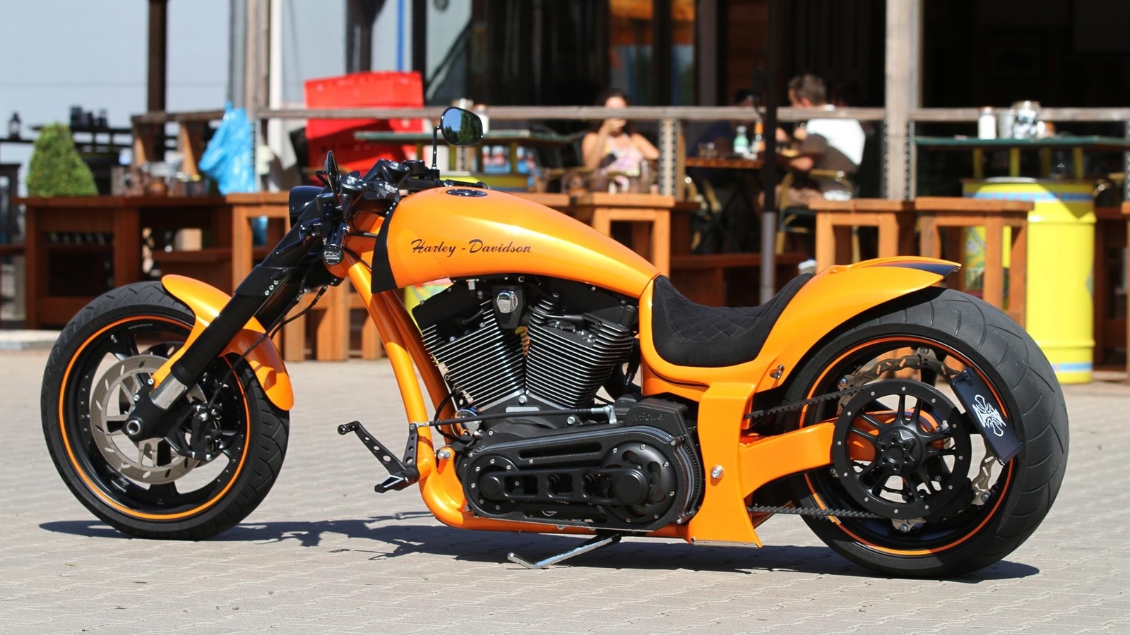 harley davidson, custom, thunderbike