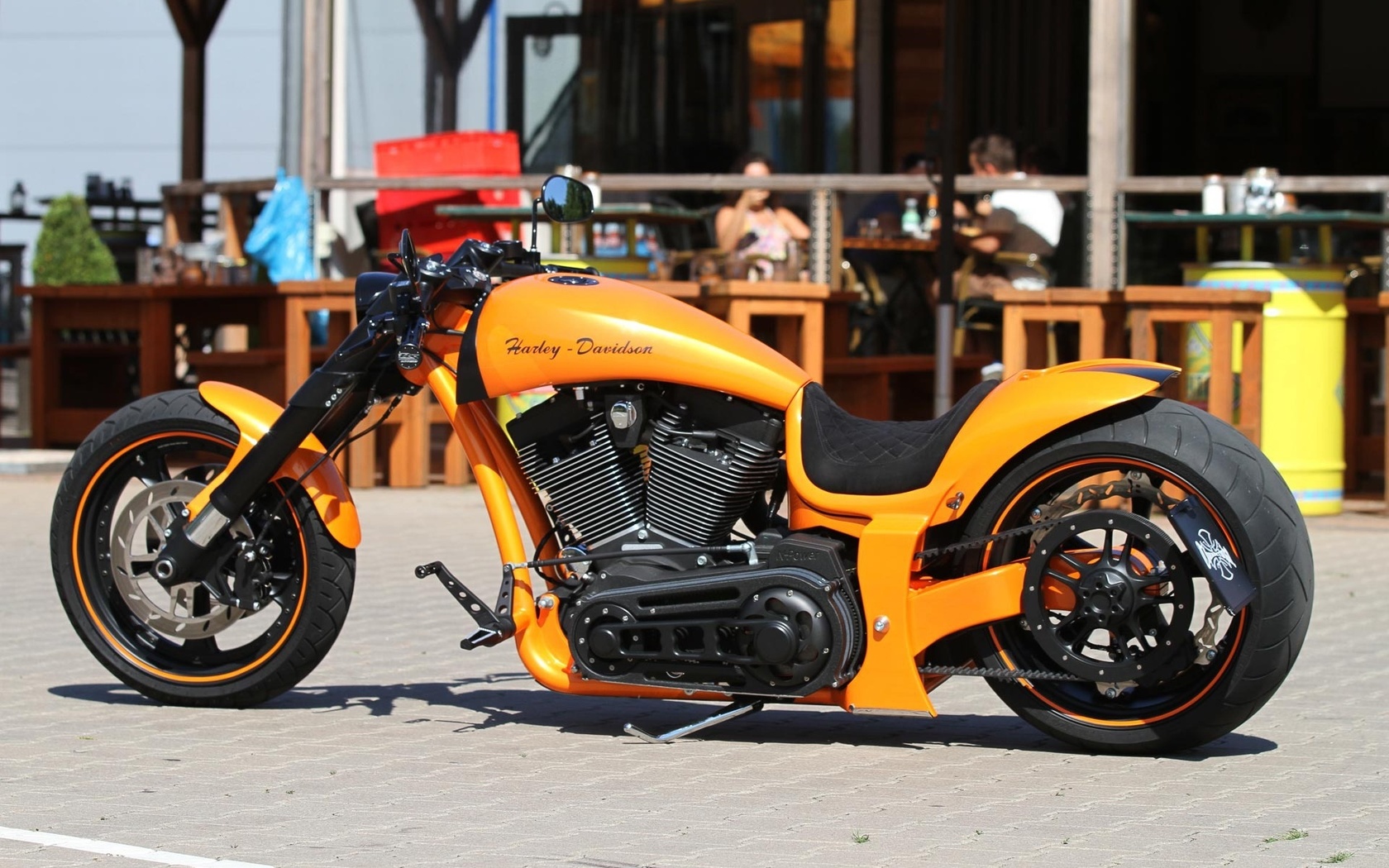 harley davidson, custom, thunderbike