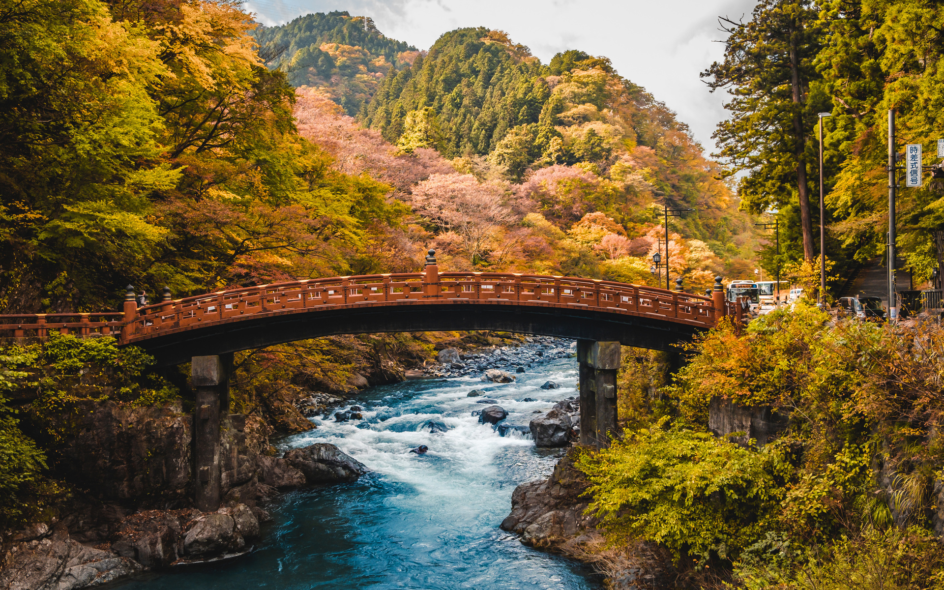, , , , , shinkyo bridge nikko daiya river, 
