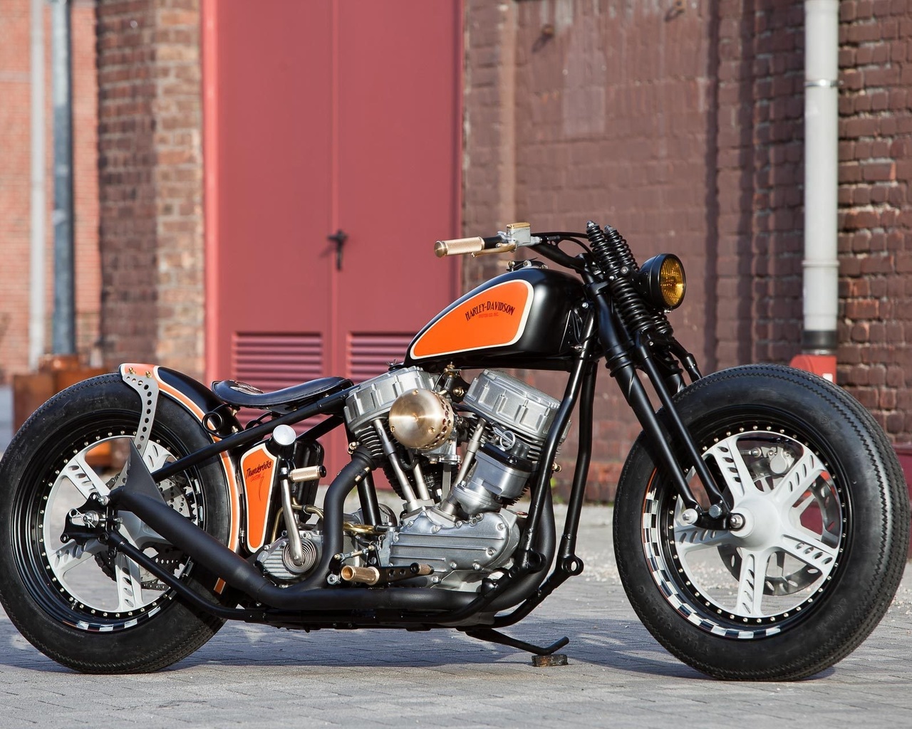 harley davidson, custom, thunderbike