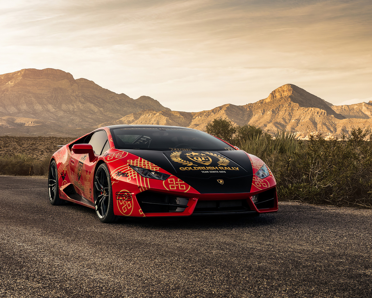 lamborghini, huracan, red