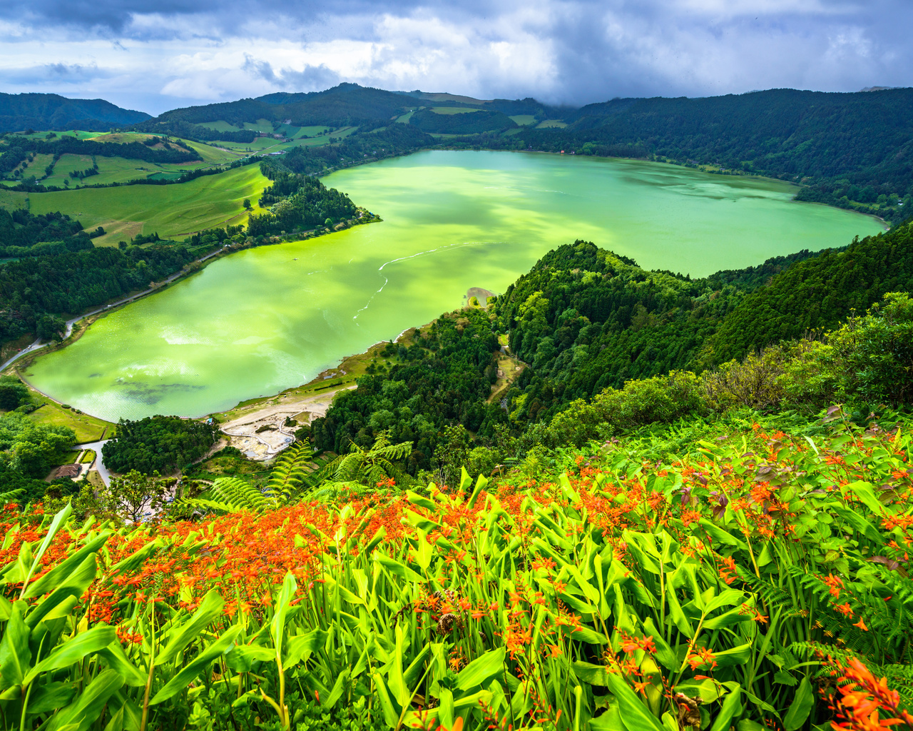 , , , , azores, furnas, lake, , 