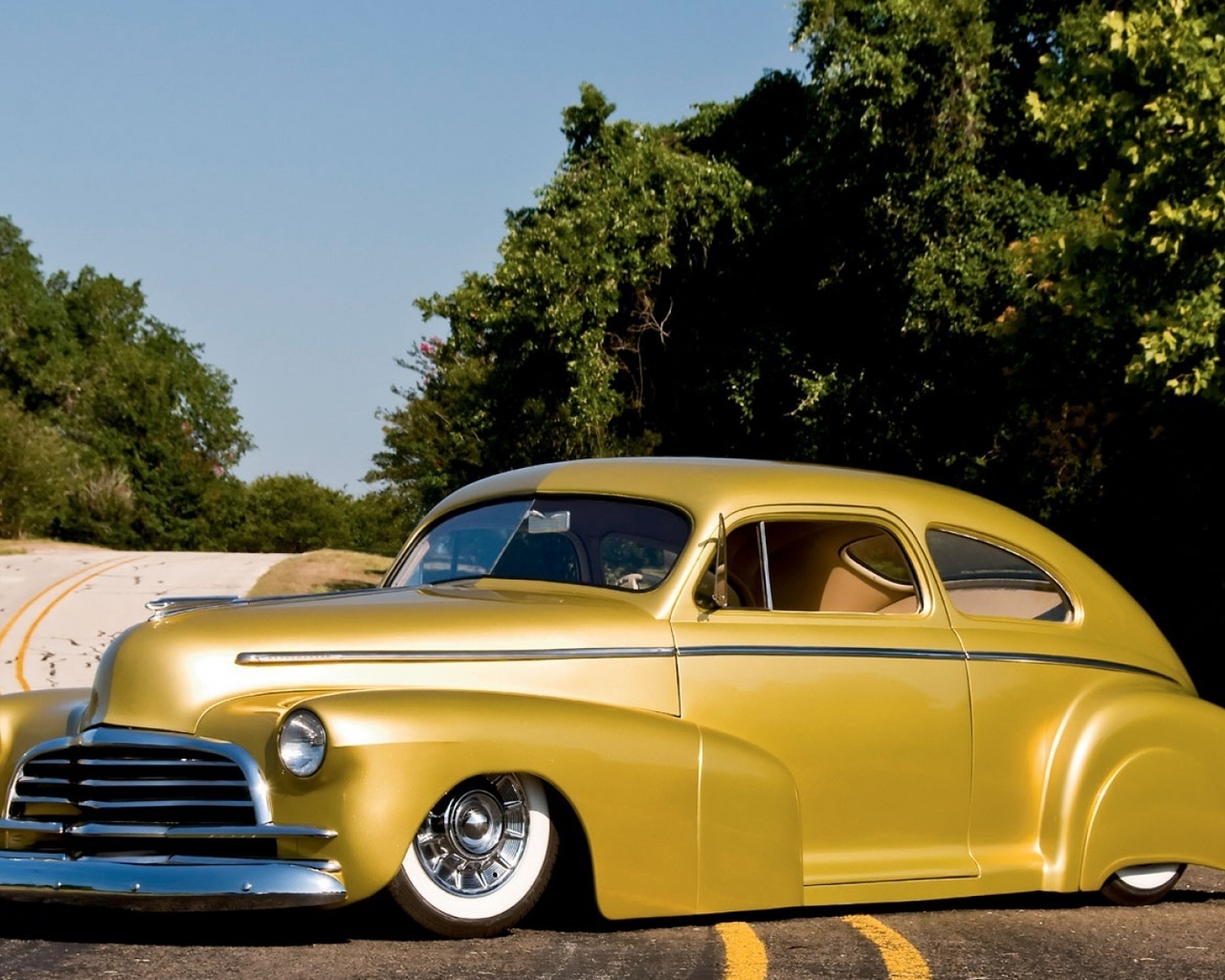 american, classic, car, custom