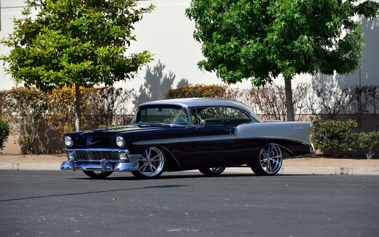 1956, chevrolet, bel, air, belair