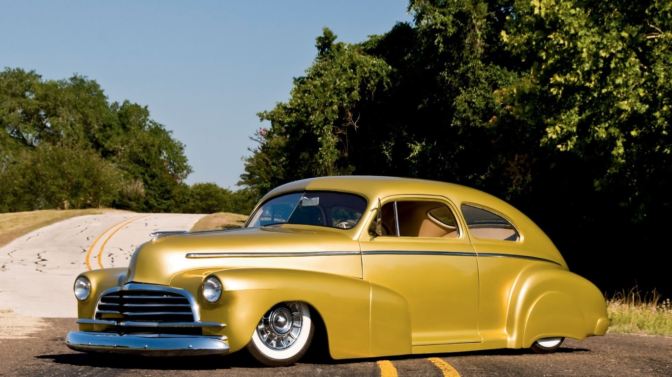 american, classic, car, custom