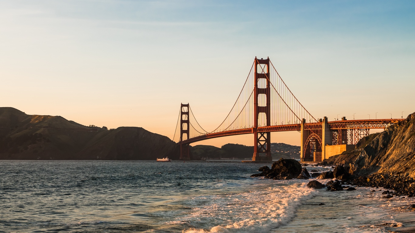 golden gate, bridge, -