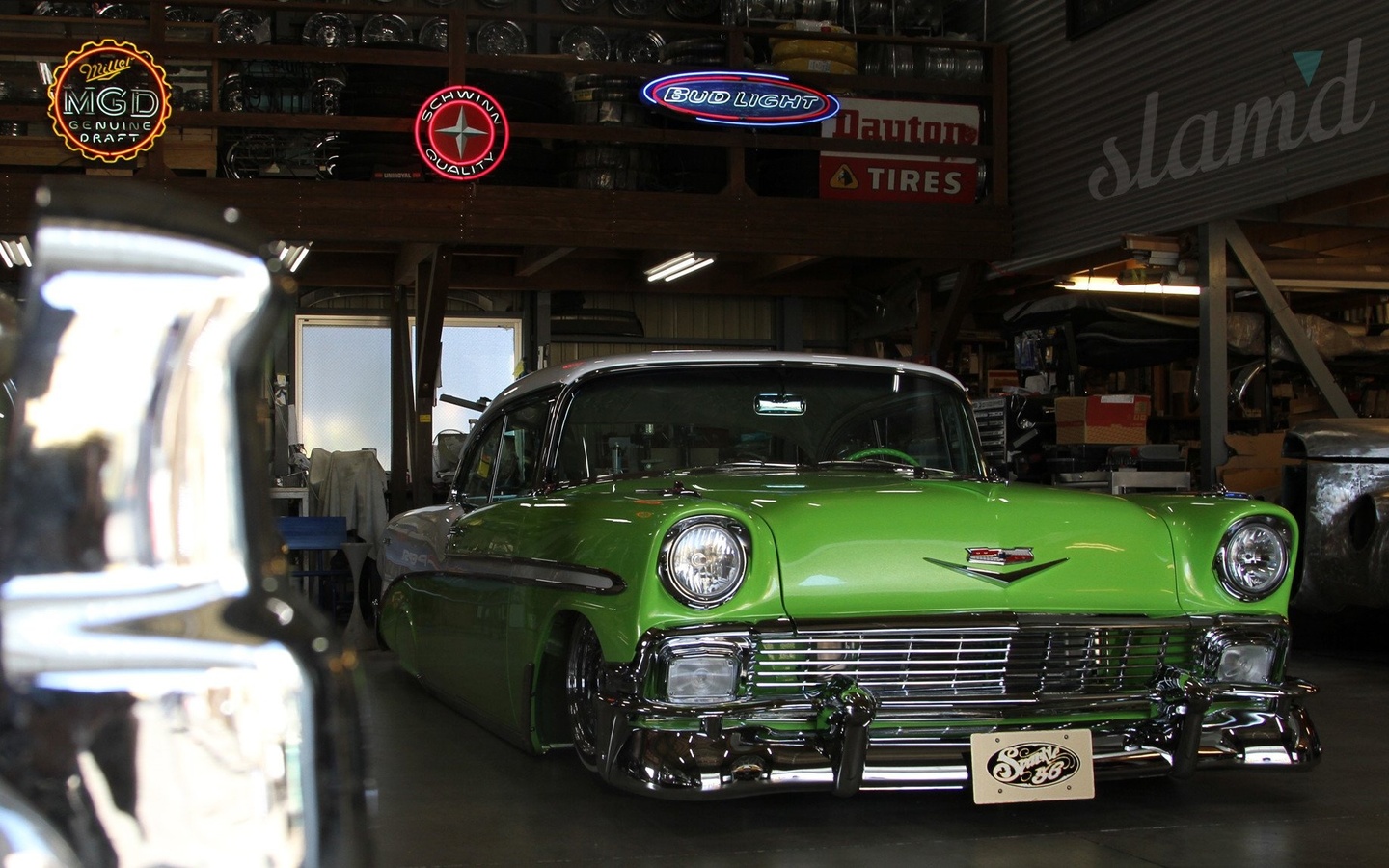 chevrolet, bel air, 1956, custom