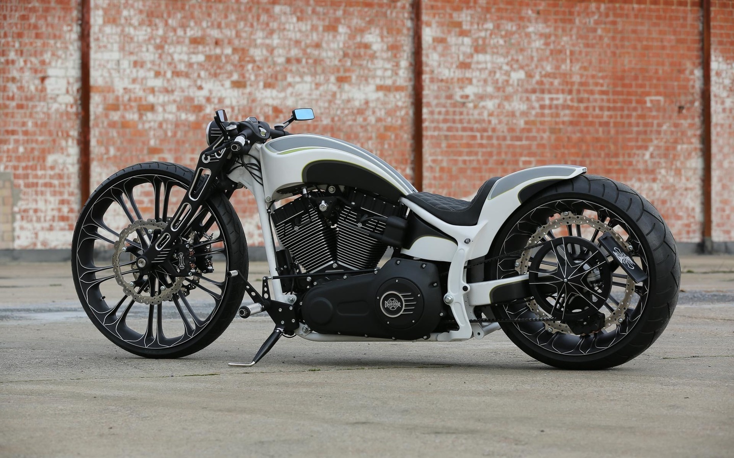 harley davidson, custom, thunderbike