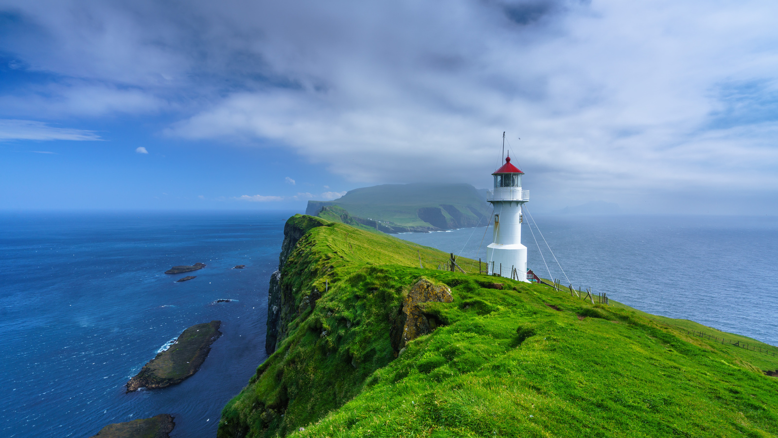 , , , , holmur lighthouse, mykines, faroe, islands, , 