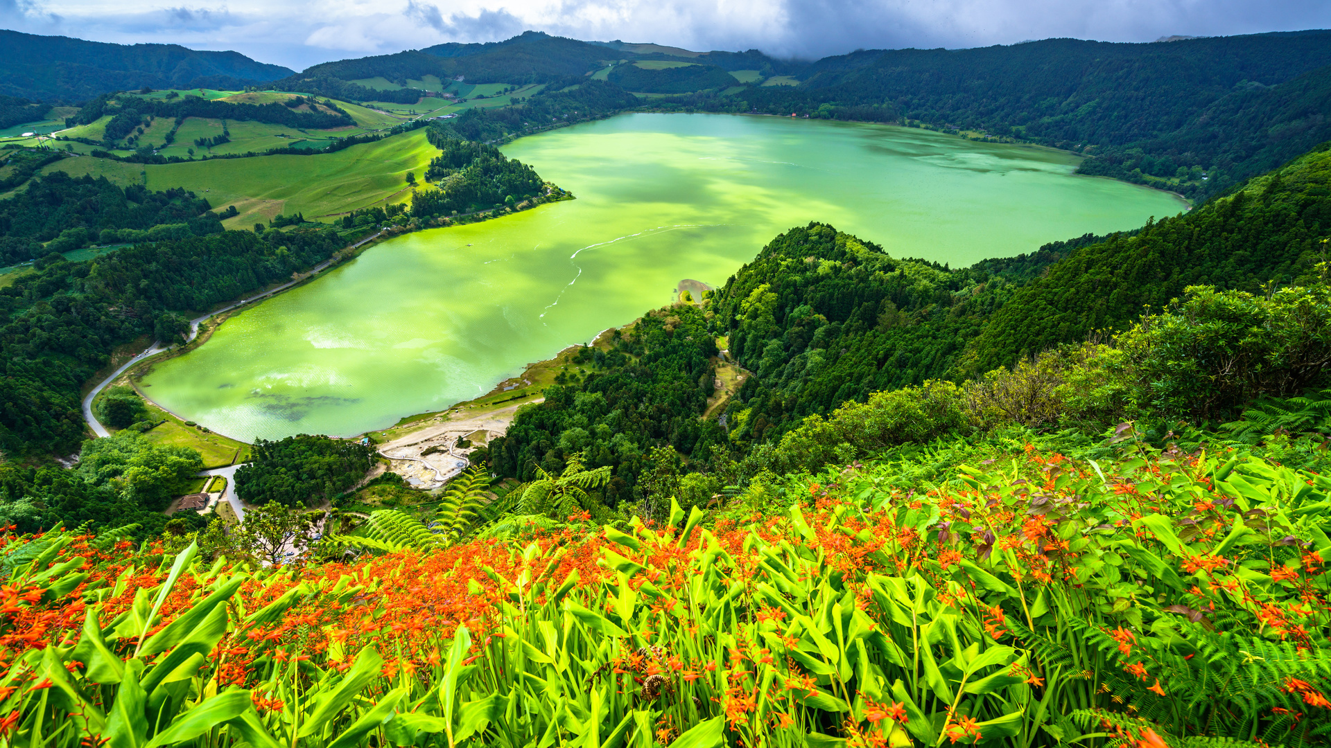 , , , , azores, furnas, lake, , 