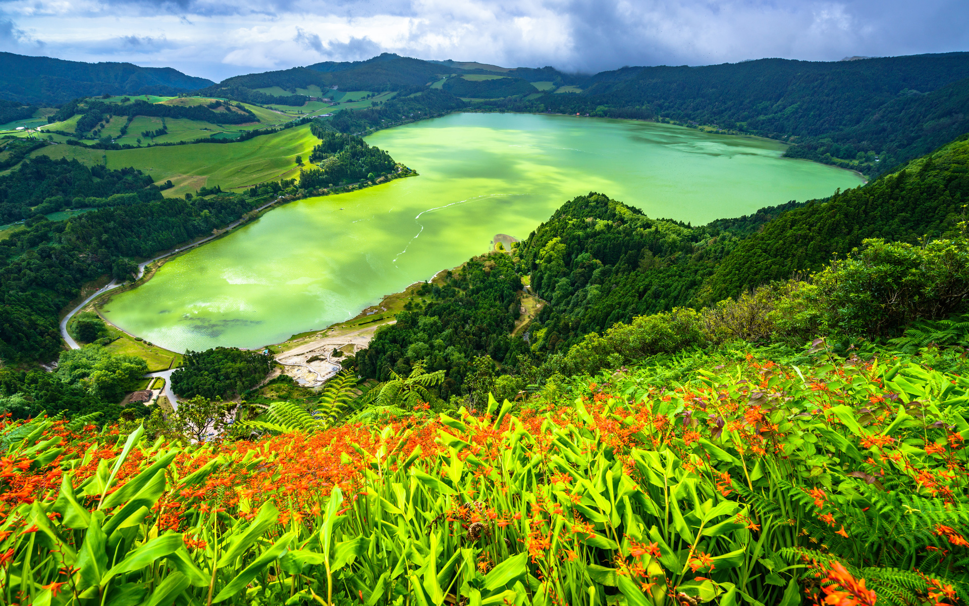 , , , , azores, furnas, lake, , 